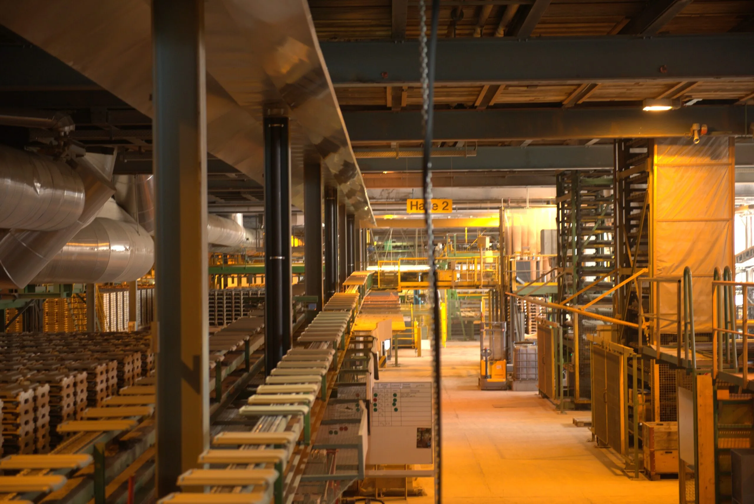 Dachziegelproduktion